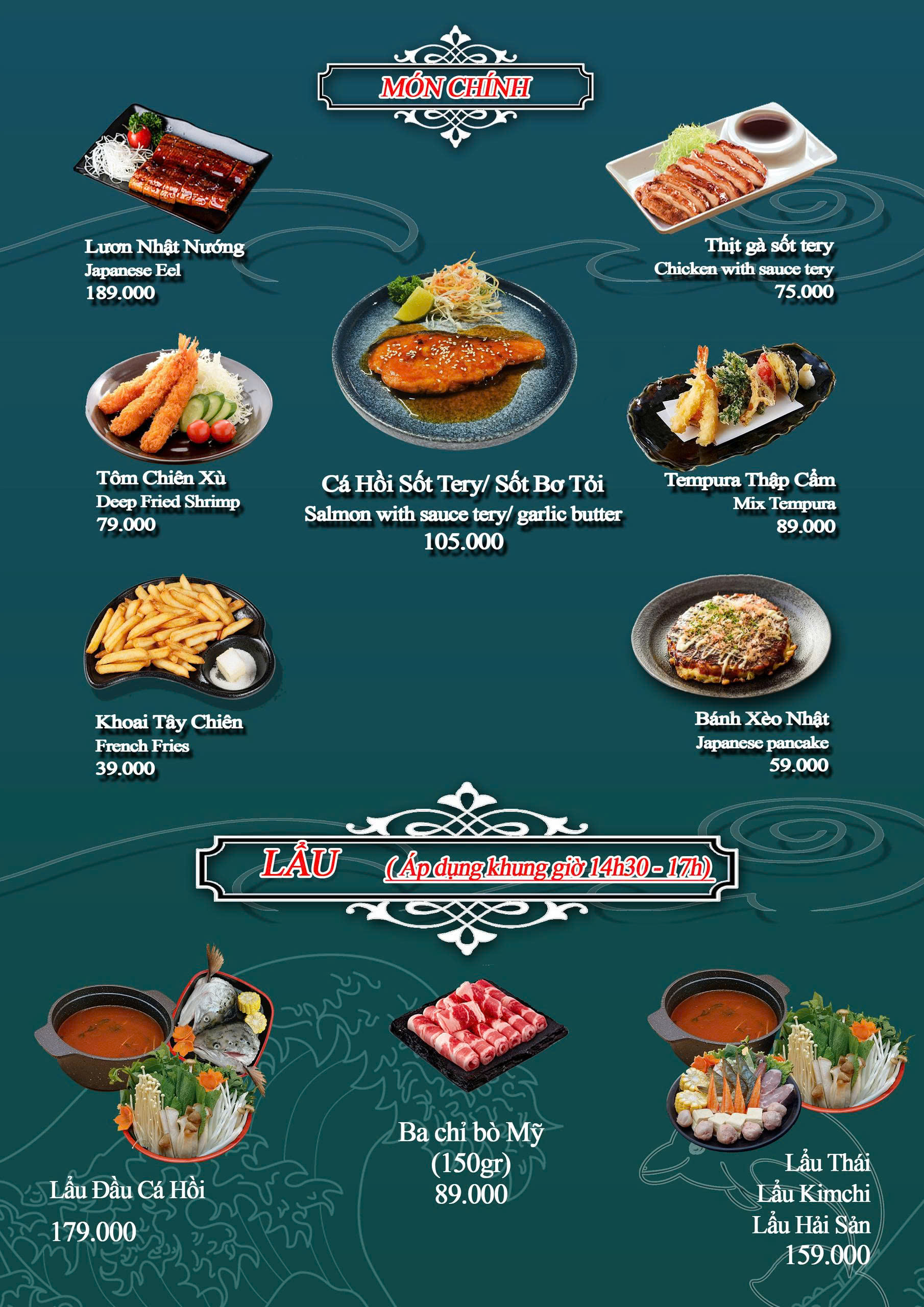 Thực đơn Combo Đặc Sắc