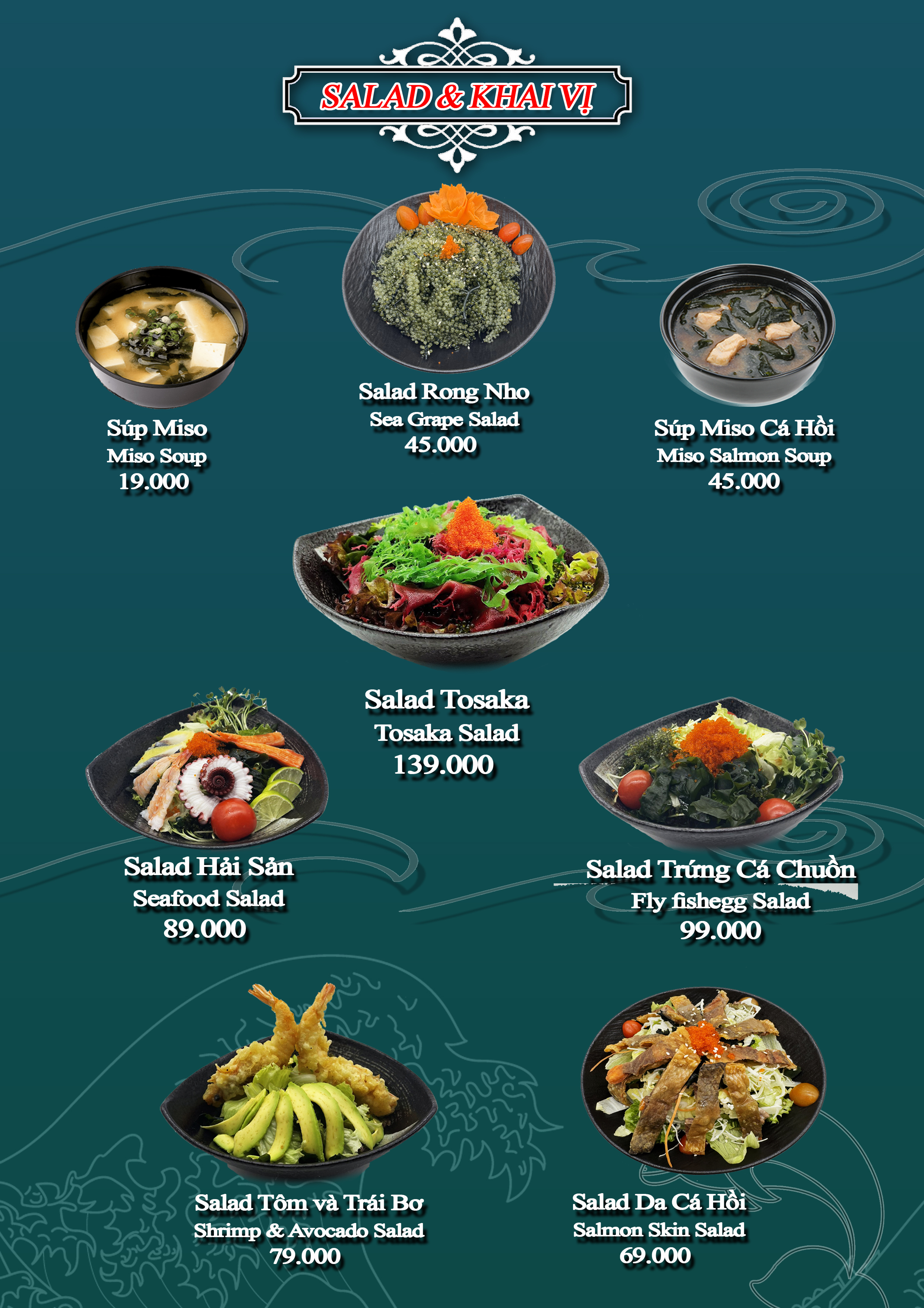 Thực đơn Khai Vị